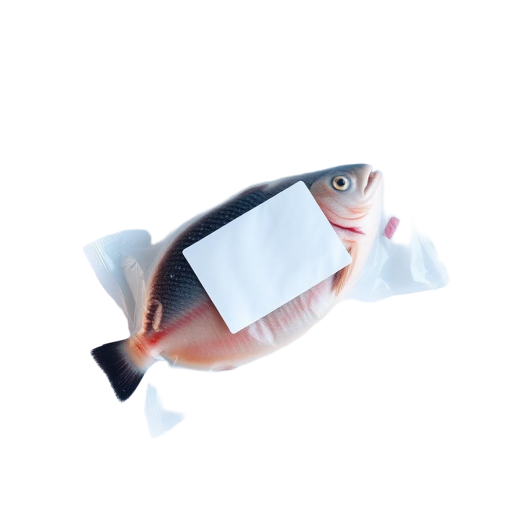 Rótulo para embalagem de pescado congelado